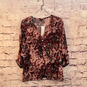 Women Floral Blouse by Floryday Size XS (A31)